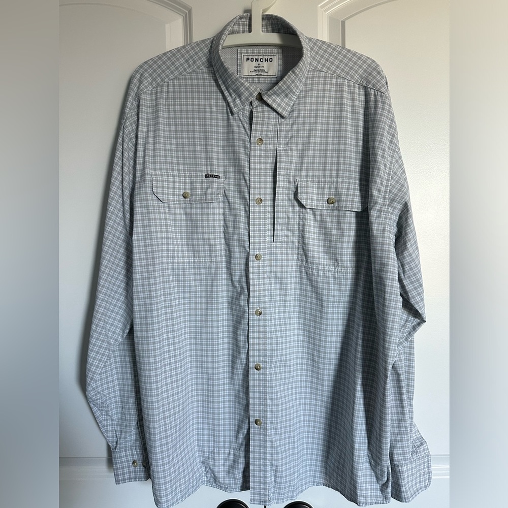 Poncho Men’s XL “The Steelhead” Button Down shirt